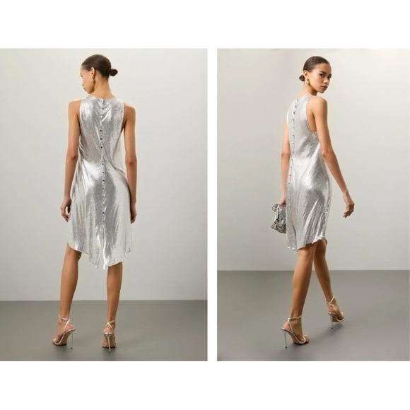 Paco Rabanne Chain Metal Mesh Mini Dress - Picture 2 of 11